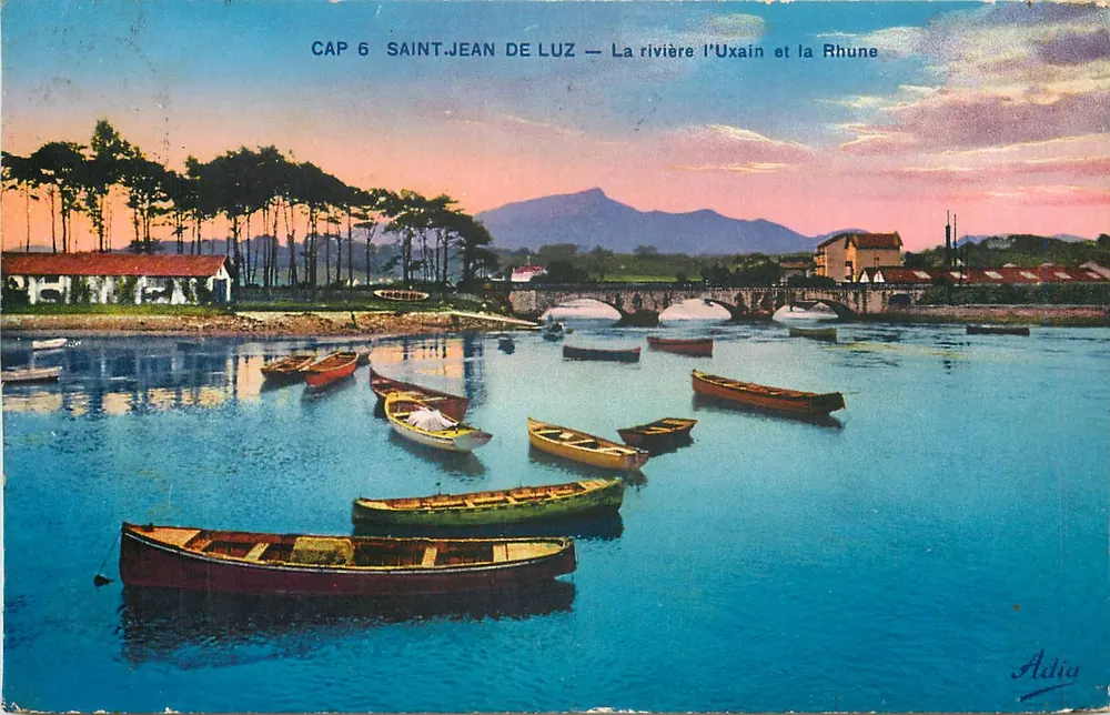 Saint-Jean-de-Luz — Der Fluss Uxain und die Rhune — Adia - Vorderseite