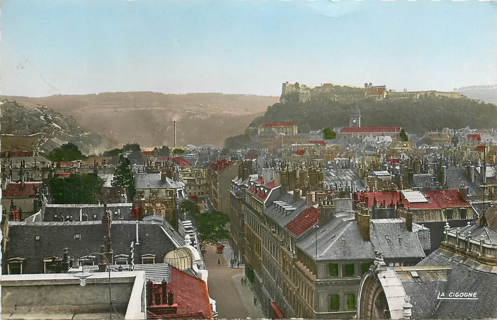 Besançon (Doubs) — Vista tirada do "Building" perto da postagem — Edições "LA CIGOGNE" - Frente