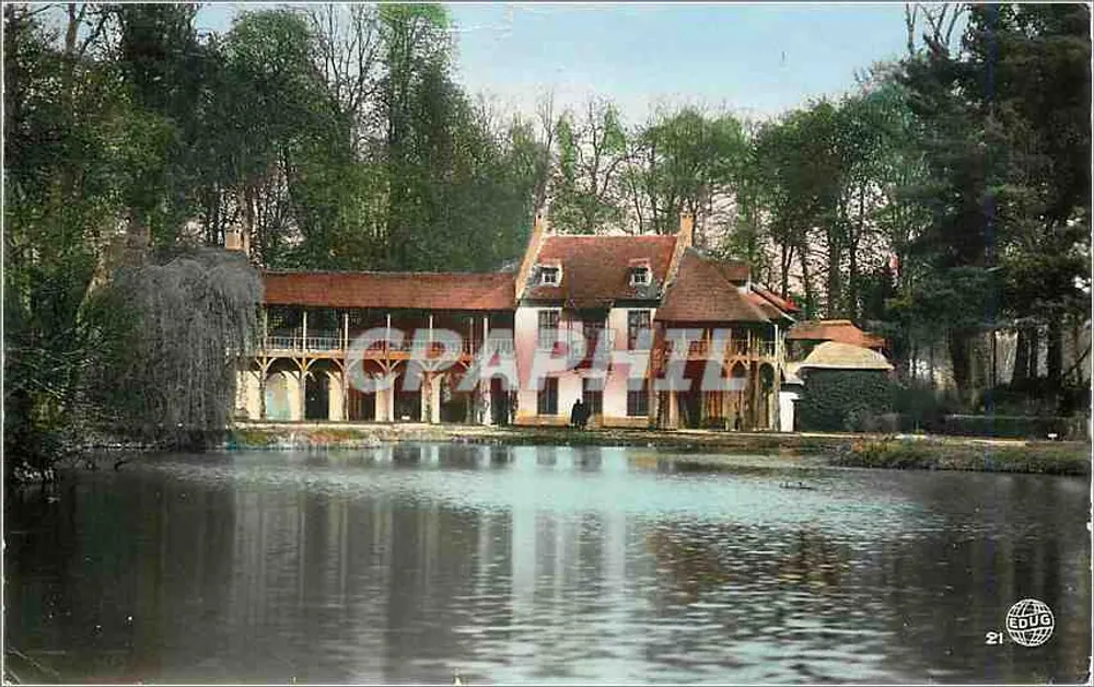 Versailles — La Maison de la Reine et le Lac — Éditions photo au brevet - Recto
