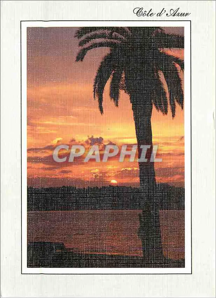 Costa do Azul — Reflexos de um pôr do sol na Méditerrânea — Les Editions Aris, n° 0492 - Frente