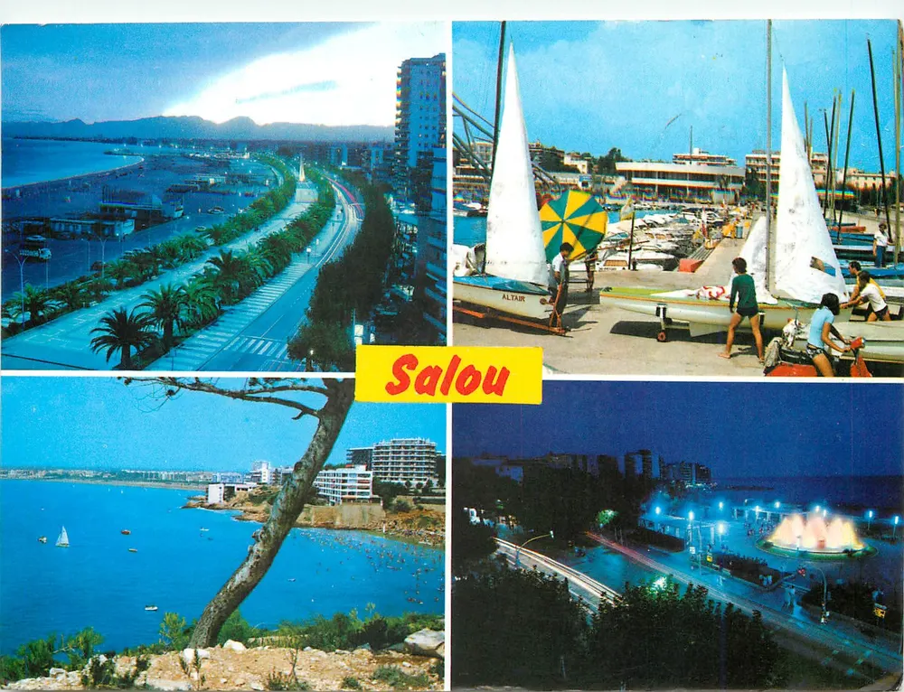 Salou — Panoramablick und Hafen — Verlag ALTAVIK - Vorderseite