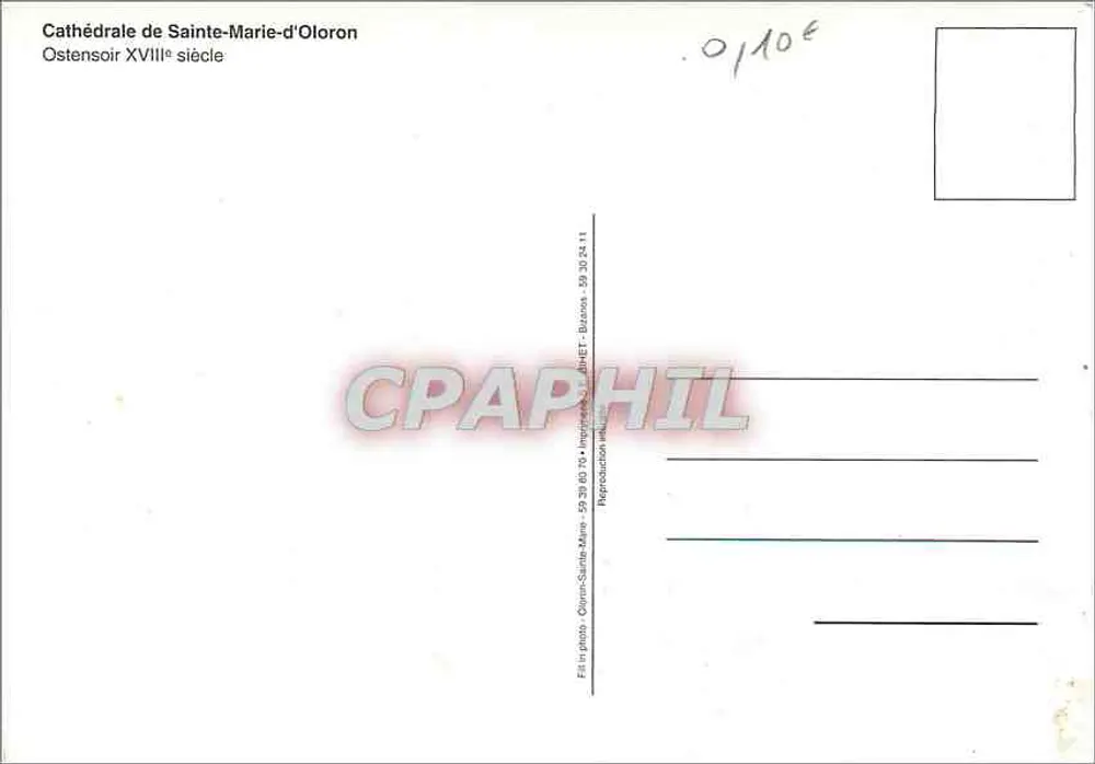 Ostensoir — 18. Jahrhundert — Kathedrale von Sainte-Marie-d'Oloron - Rückseite