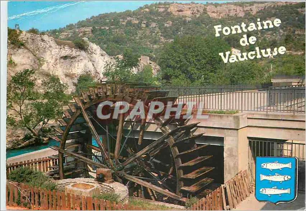 Fontaine de Vaucluse — Moinho de água — Edições Collard - Frente