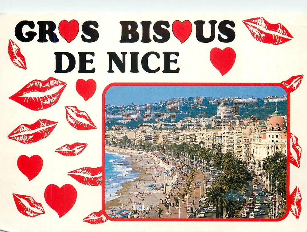 Gros Biscus de Nice — vista da promenade e do porto — FISA - ESCUDO DE ORO, S.A. - Frente