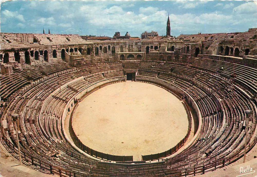 Les Arènes - Römisches Amphitheater, vermutlich aus dem 2. Jahrhundert — Éditions Rella - Vorderseite