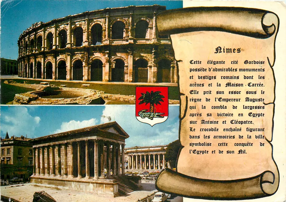 Nîmes — Arênes e Maison Carrée — Éditions de France - Frente