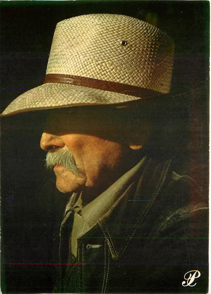 Retrato de um homem com chapéu de palha — editor Prestige Limousin, n° 87-P1 - Frente