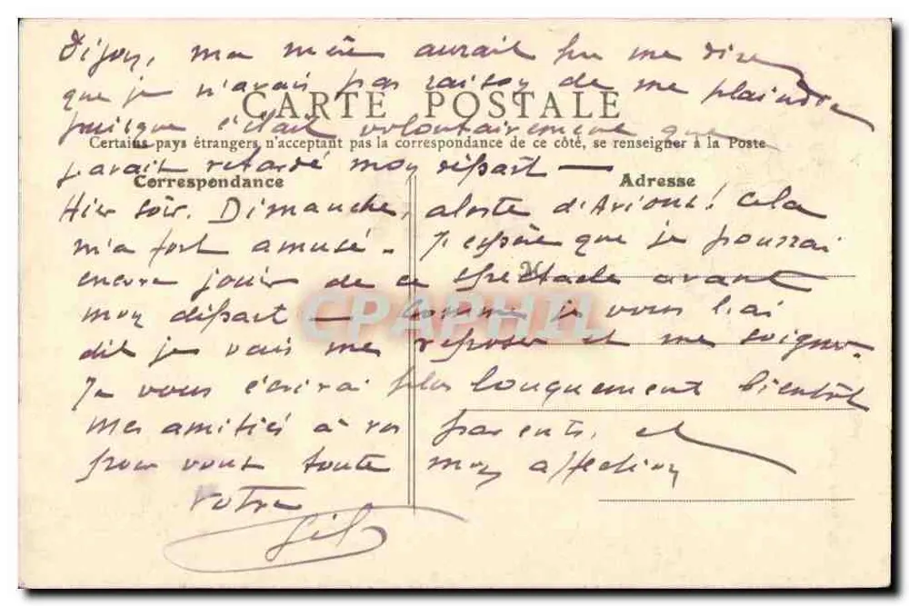 Asnières - École Ozanam, un coin du Parc — B. F., PARIS, n° 149 - Verso