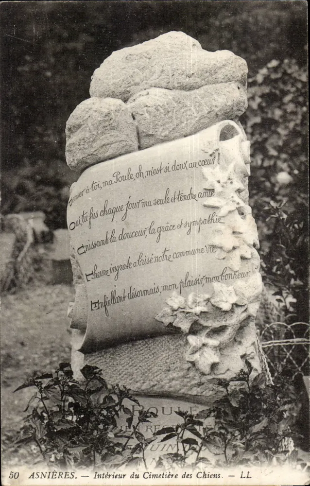Asnières — Intérieur du Cimetière des Chiens — LL - Recto