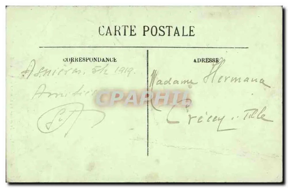 Asnières — Intérieur du Cimetière des Chiens — LL - Verso