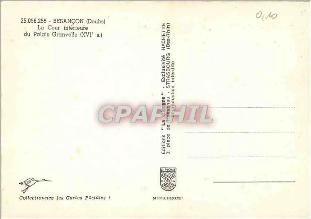 Der Innenhof des Palais Granvelle — Besançon (Doubs) — Hachette Editions - Rückseite