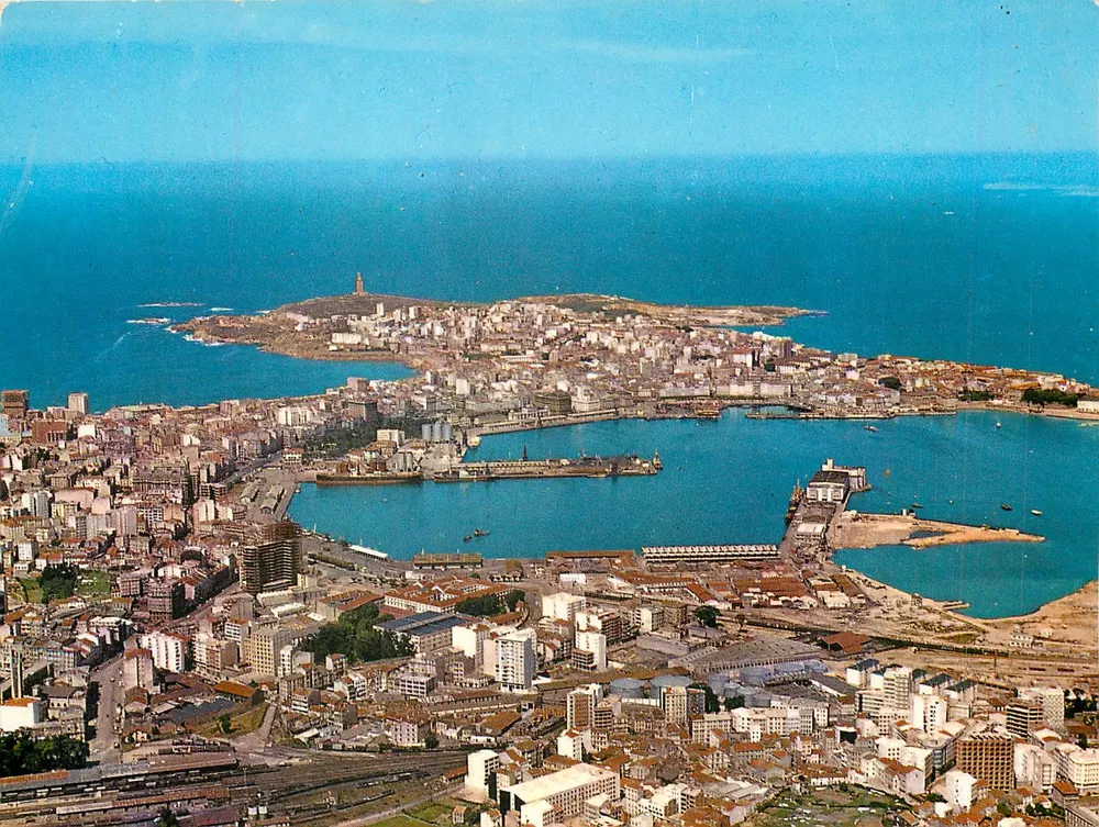 La Coruña — Vista aérea — N° 463 — Editor N.ª LARDO - Frente