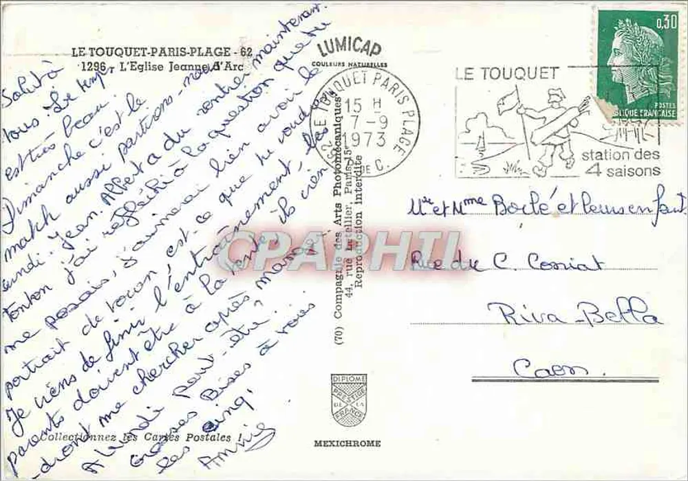 L'Église Jeanne d'Arc — Le Touquet-Paris-Plage — éditée par IRIS - Verso