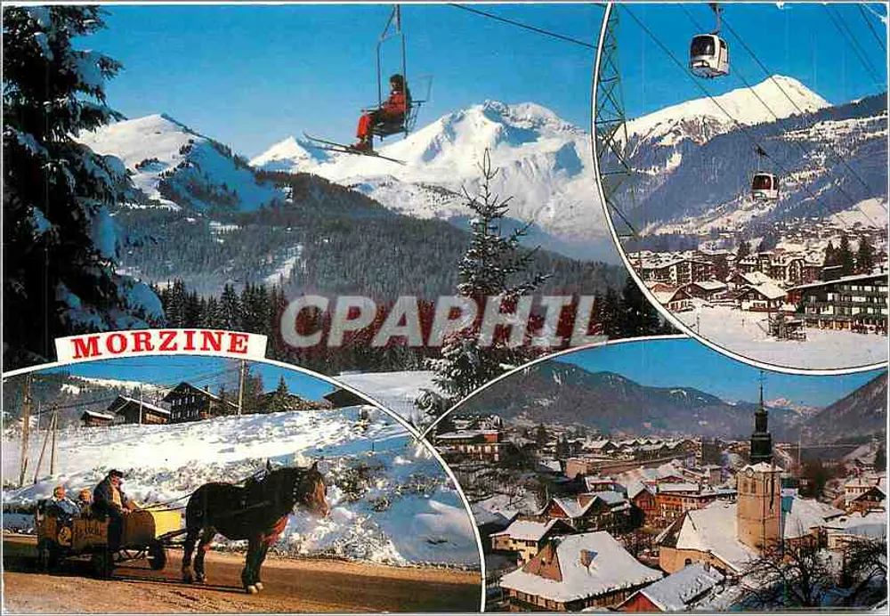 Morzine — station de ski et village enneigé — Éditions Cellard de Bron - Recto