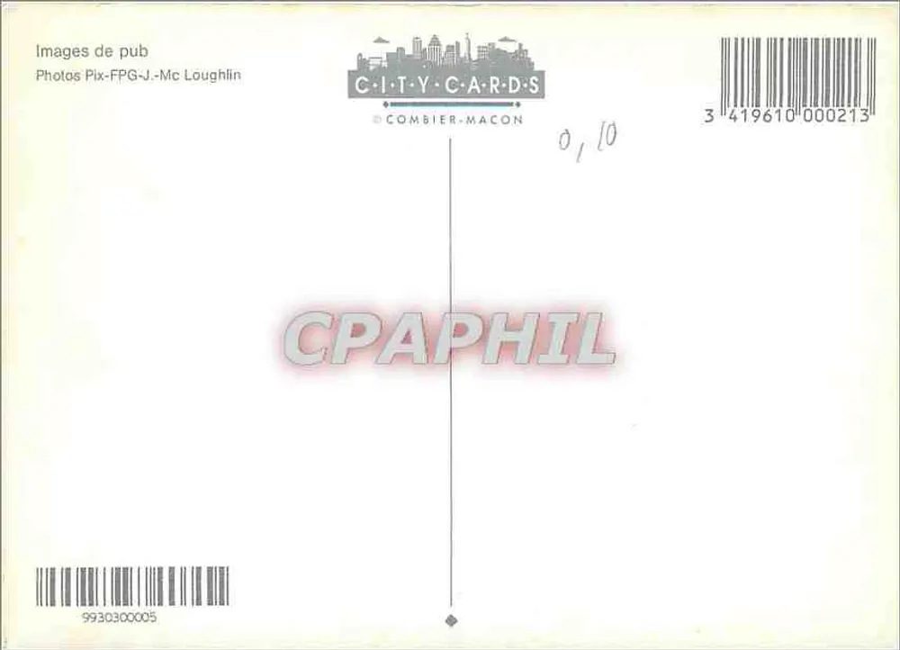 Naakte man — zittende pose — City Cards, n° 341961000213 - Achterkant