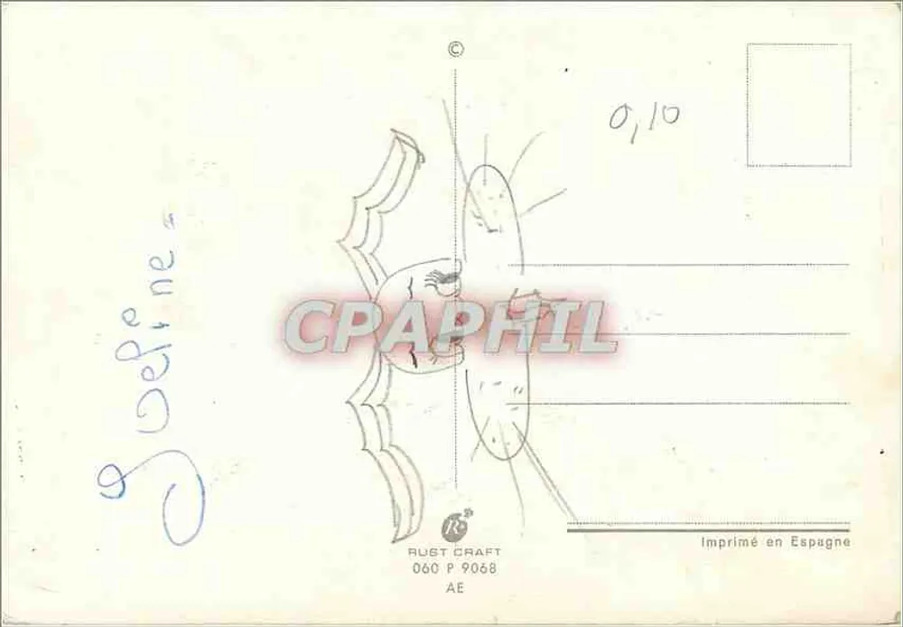 Dwa dzieci w warsztacie — wydawca Rust Craft, seria 060 P 9068 - Rewers