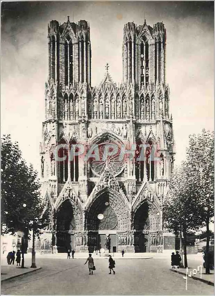 Reims (Marne) - A Catedral — Edições d'Art Jondès, Paris, n° B. 1095 - Frente