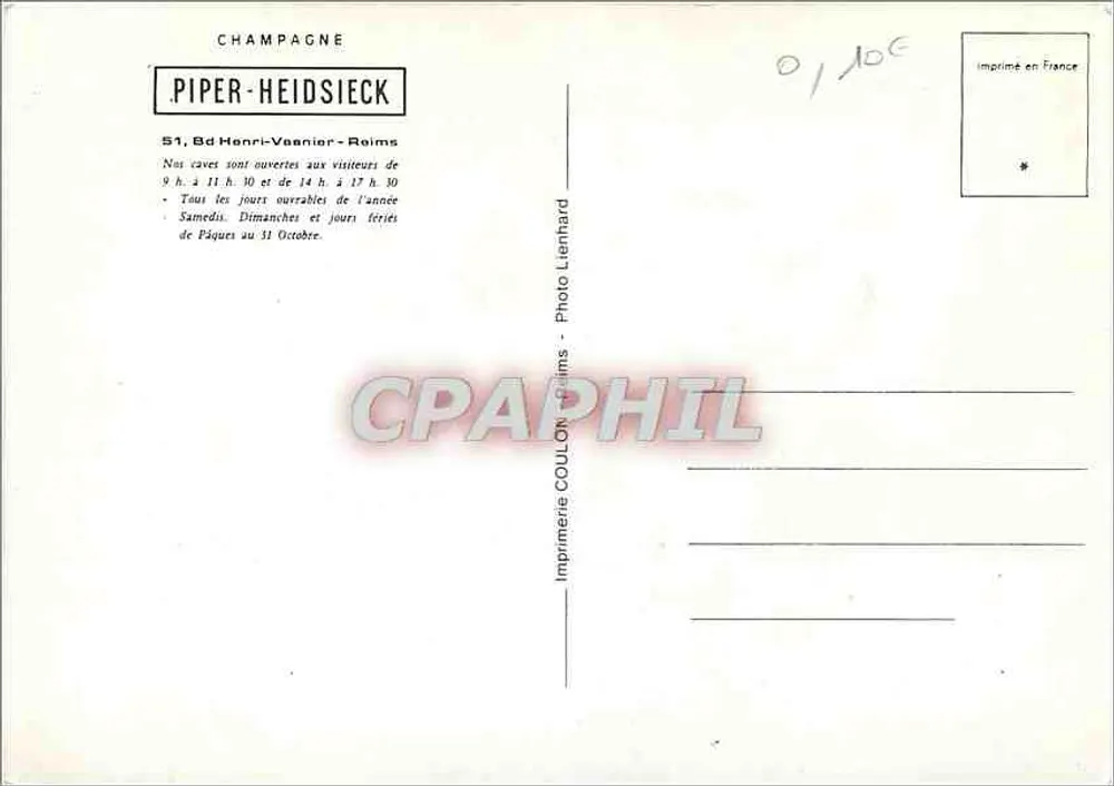 Visite des caves PIPER-HEIDSIECK — Réims - Verso