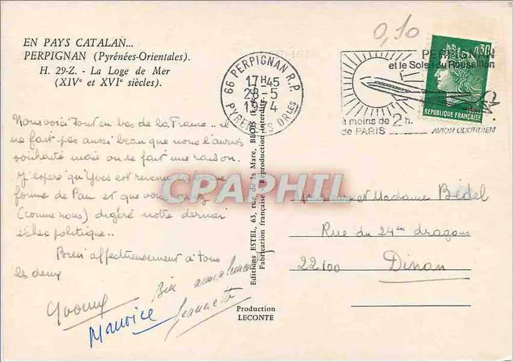 Perpignan — Die Loge de Mer (14. und 16. Jahrhundert) — Éditions Estel - Rückseite