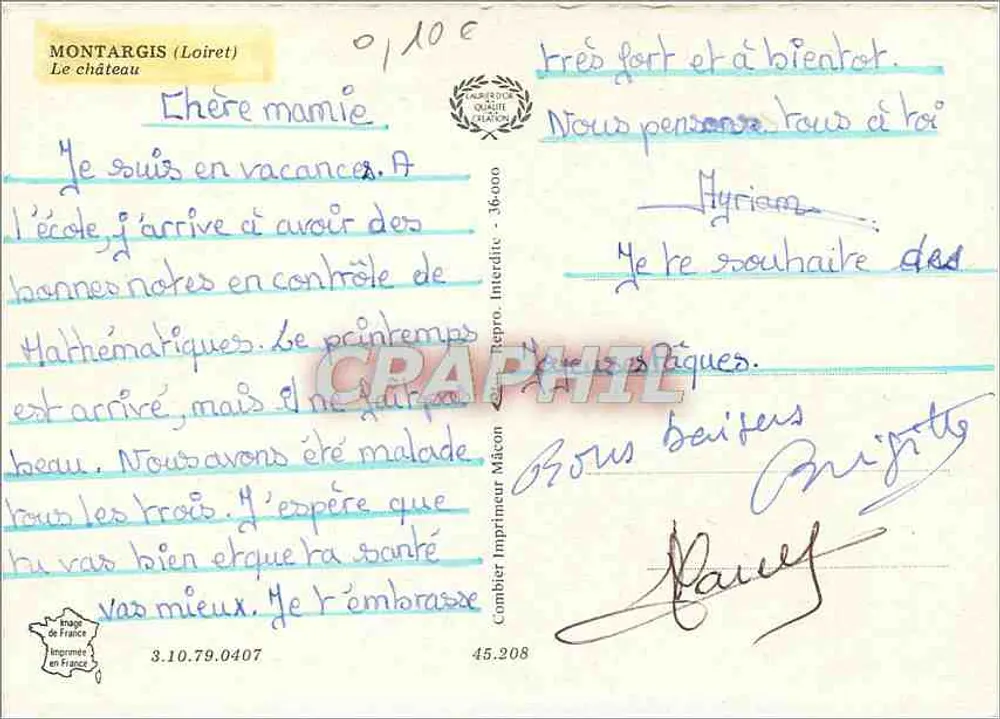 Montargis (Loiret) — O castelo — Cing - Verso