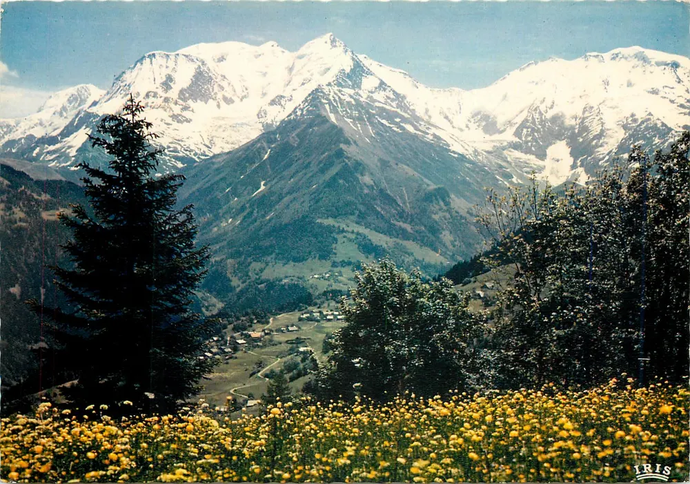 Panorama sobre o Massif do Mont Blanc — editora Iris, n° 2532 - Frente