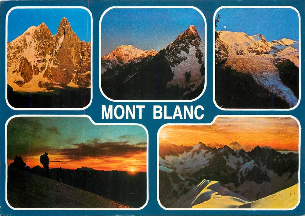 Mont Blanc — Panoramablick — Verlag SPEDISCI QUALITÀ, n° 1329 - Vorderseite