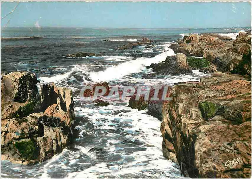 Les Sables-d'Olonne — Efeito de ondas — Edições Caby - Frente