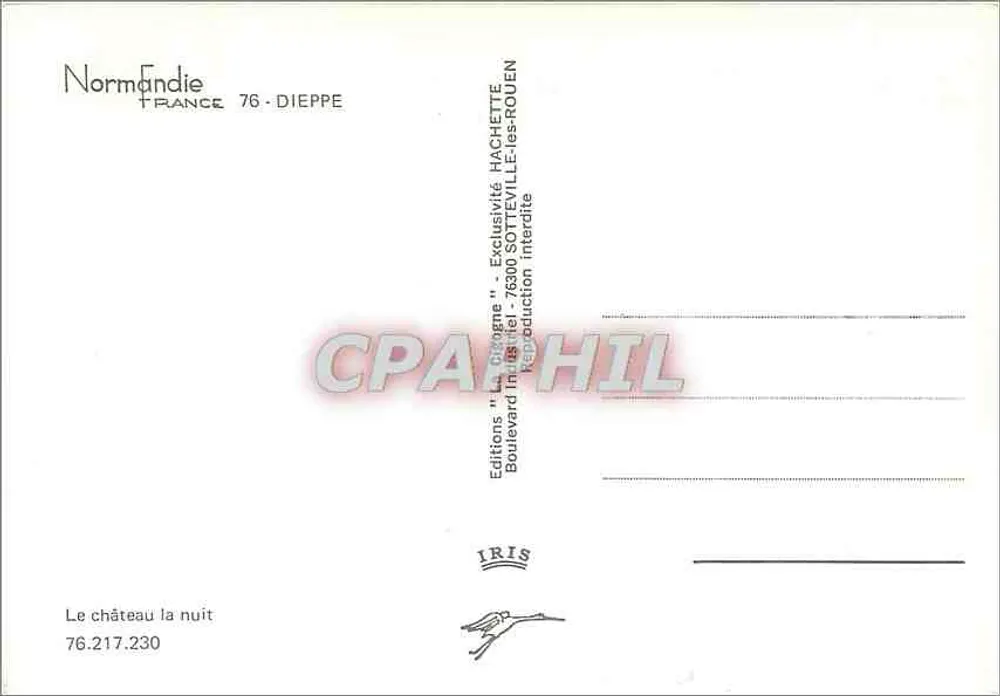 Castelo de Dieppe — noite — Edições IRIS - Verso
