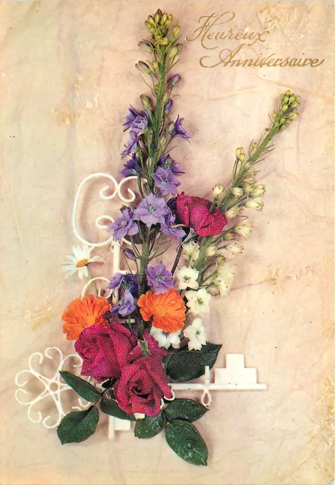 Arranjo de flores coloridas — Aniversário — Glacée 50005 - Frente