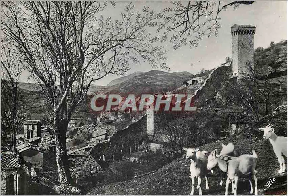 Castellane (Basses-Alpes) — auf der Napoleonstraße, Sommersiedlung in der Nähe der Gorges du Verdon — Kunstphotographie von E. Michallet, 1 rue Colbert, Grenoble - Vorderseite