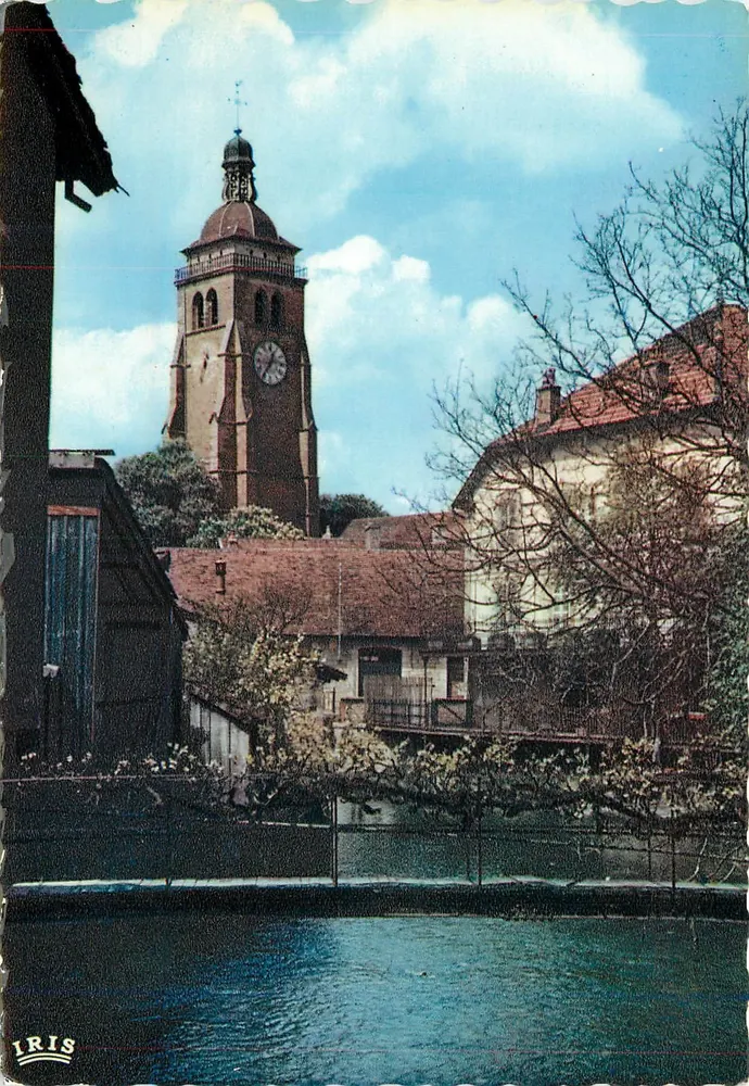 Arbois (Jura) — Kirche Saint-Just und der Fluss Cuisance — Mexichrome-Ausgabe - Vorderseite