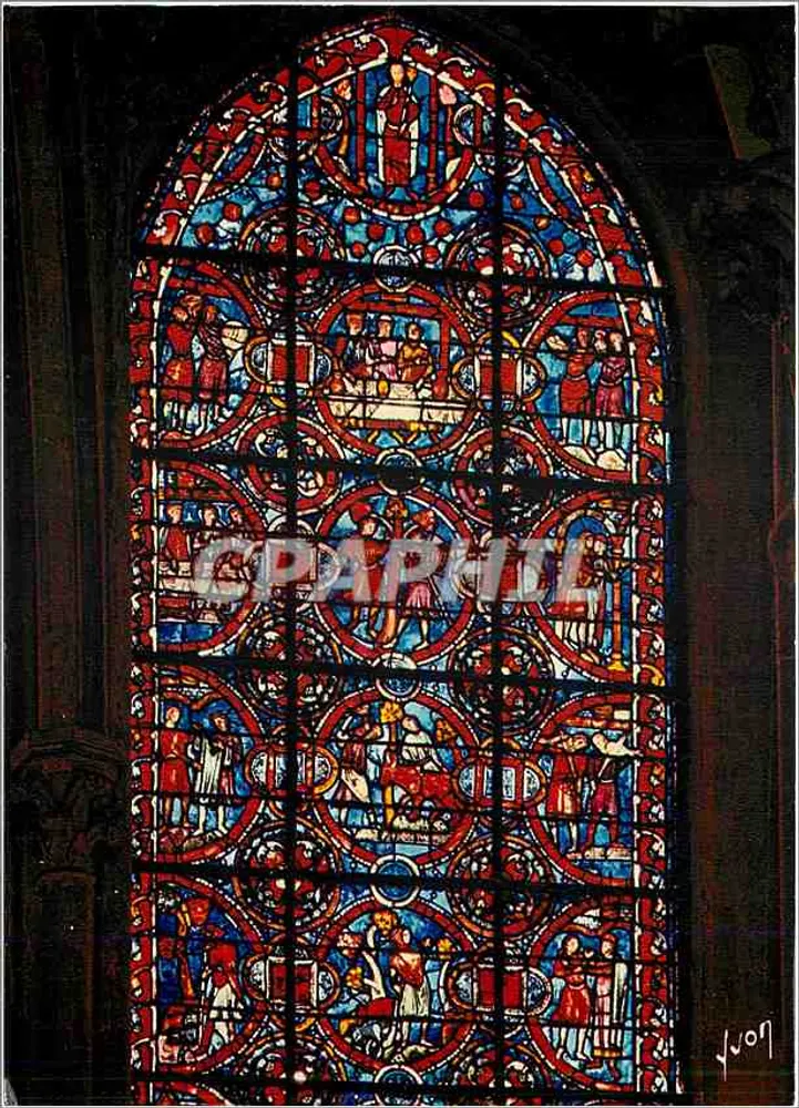 Fenster des verlorenen Sohnes — 13. Jahrhundert — Kathedrale Sammlung, in Frankreich gedruckt - Vorderseite