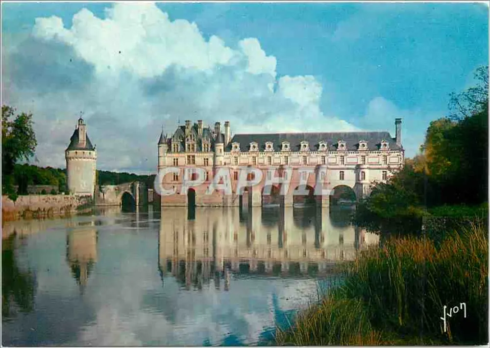 Castelo de Chenonceau — Vale do Loire — Edições d'arte Jean-Jaurès - Frente