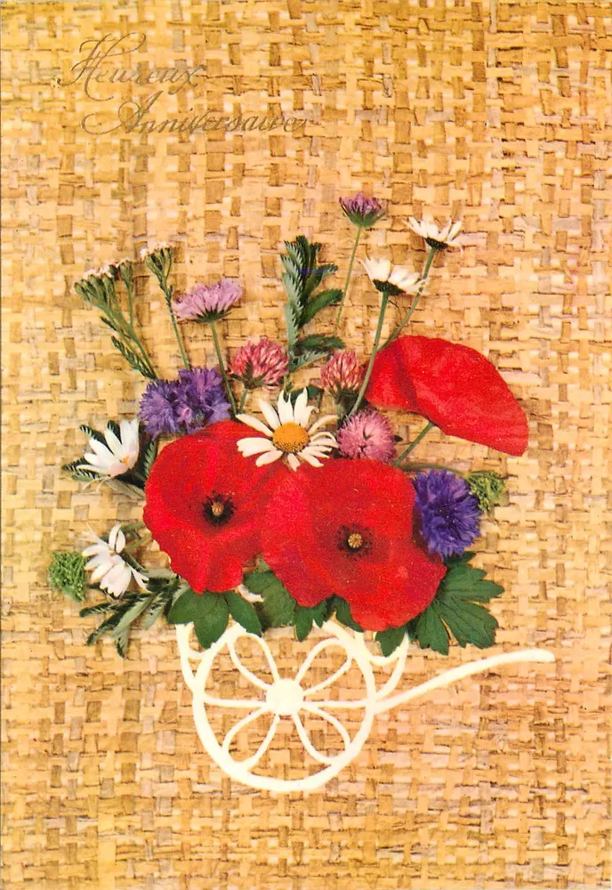 Arranjo de flores — em um carrinho branco — Glaceon - Frente