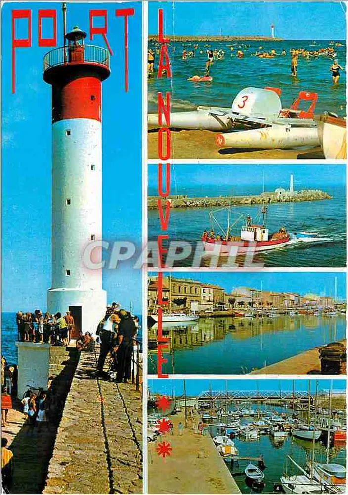Port La Nouvelle — Leuchtturm und Hafen — Edition Saint-Saënt - Vorderseite
