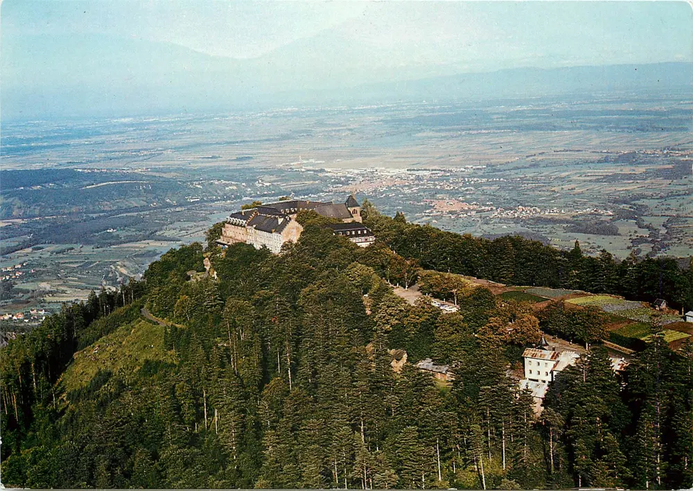 Mont Sainte-Odile (Elsass) — Altes Wallfahrtsort, Kloster — Kunstausgabe Marasco, Tel. : (88) 67034 Straßburg - Vorderseite