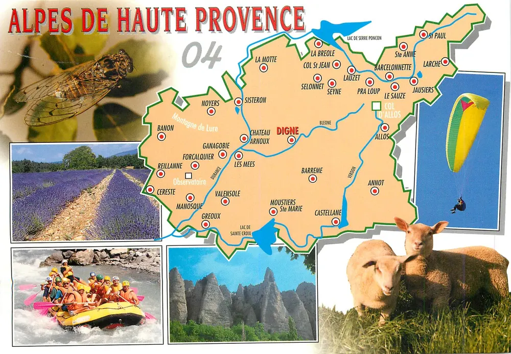 Alpes de Haute Provence — 04 — Éditions Cellan, 13, rue de l'Économie - Frente