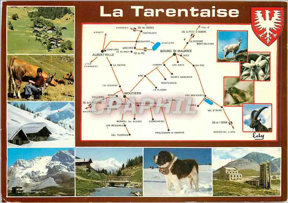 La Tarentaise — touristische Ansichtskarte — Édity - Vorderseite