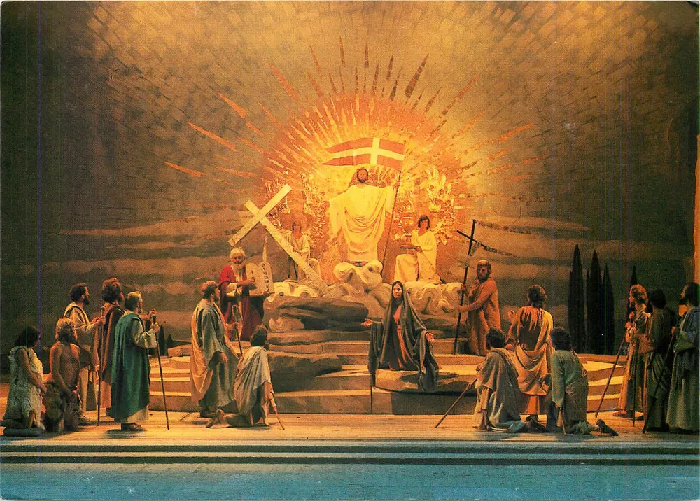 Passionsspiele 1980 Oberammergau — Triumpf und Apotheose des Christus — Verlag H. Weixler GmbH - Vorderseite