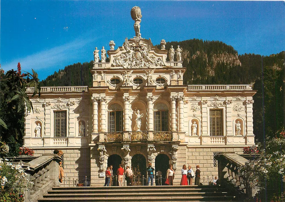 Castelo real de Linderhof — editor Kienberger, n° 304 - Frente
