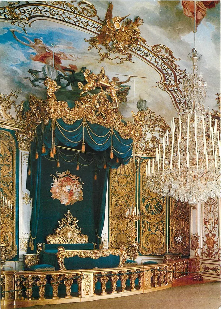 Sala Real do Castelo de Linderhof — Série 50 — Editor J. Härtl, Munique - Frente