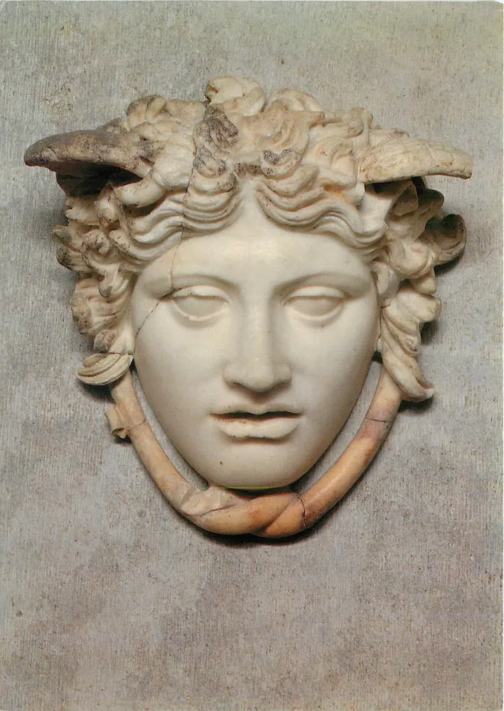 Medusa Rondarini — Römische Kopie des Hauptes der Medusa auf dem Schild der Athene — Deutscher Kunstverlag, München - Vorderseite