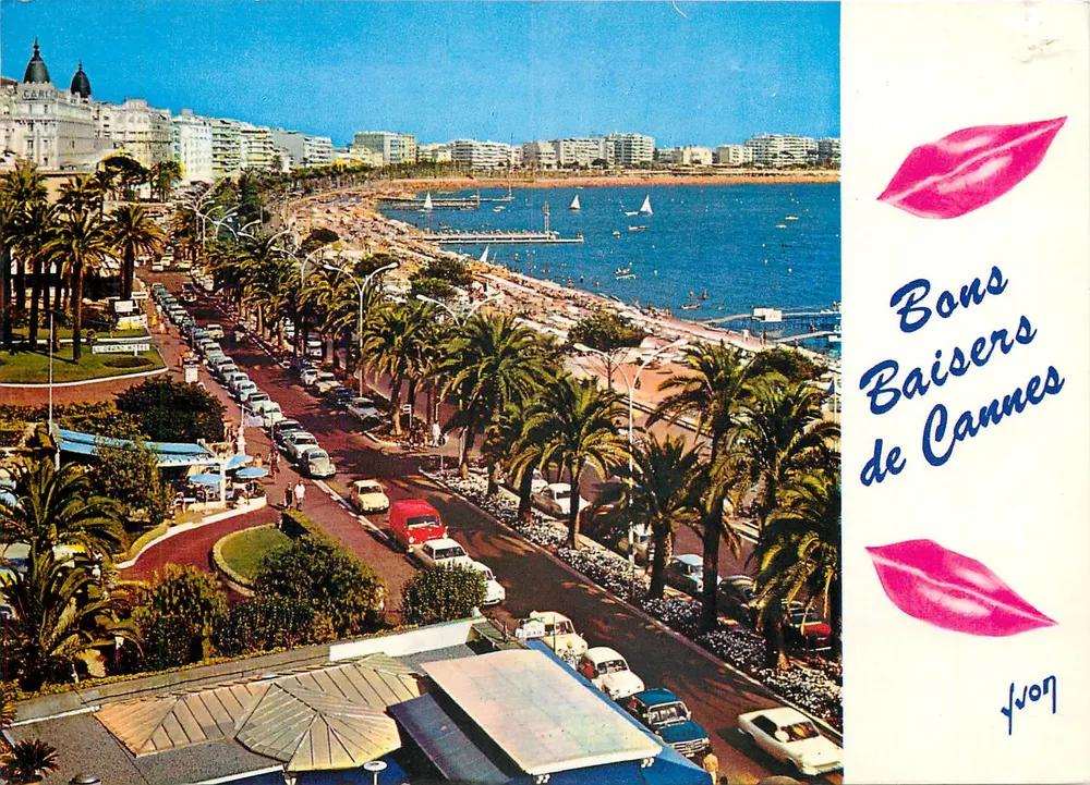 Cannes — Ansicht der Croisette — Verlag Yvon - Vorderseite