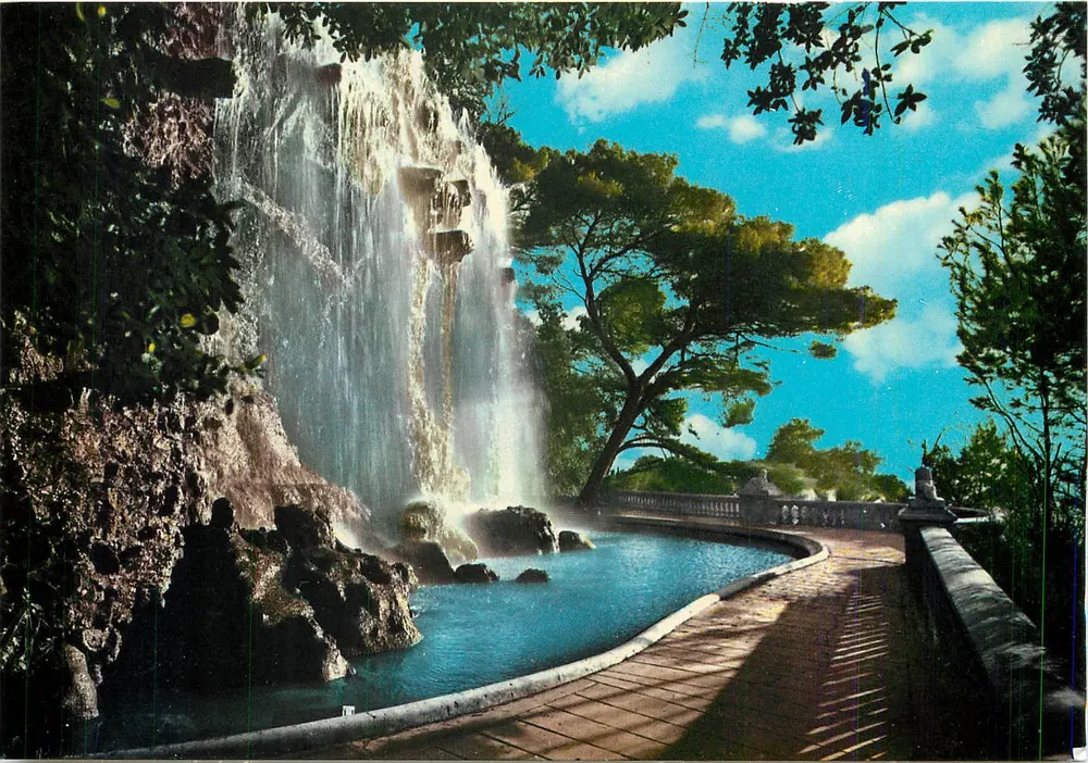 Côte d'Azur — Kaskada zamkowa — Wydawnictwo S.E.P.T. - NICE - Awers