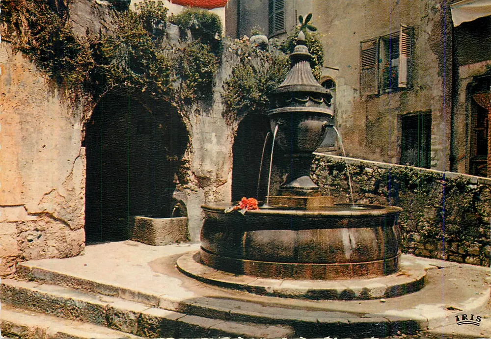 Saint-Paul-de-Vence — Die alte Fontäne — Éditions Iris - Vorderseite