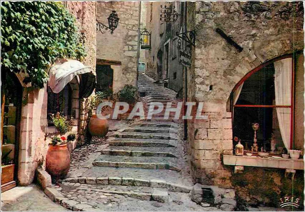 Saint-Paul-de-Vence — Una vieja calle — Éditions de Milo - Anverso