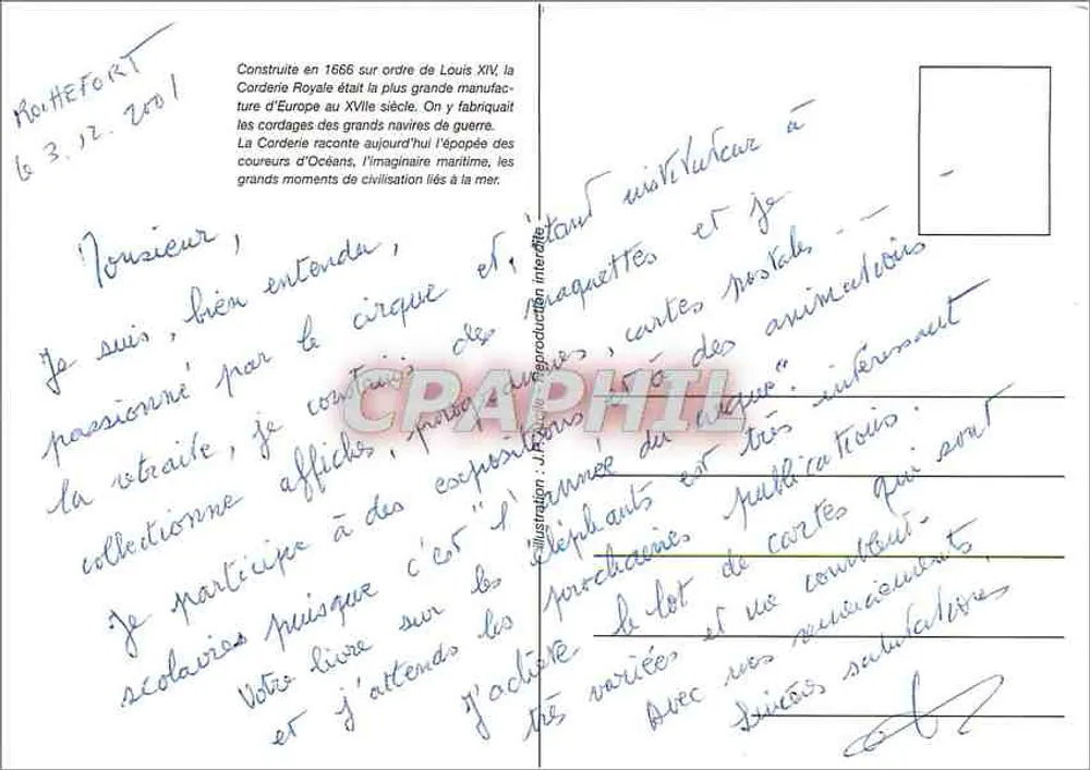 रॉयल कॉर्डरी — रोशफोर्ट — चित्र - पीछे