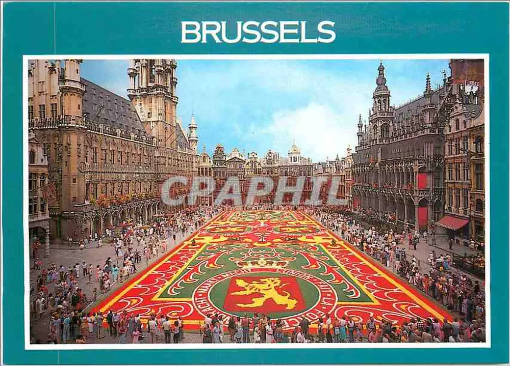 Brukselka - Grand Place - Tapis de fleurs - Awers