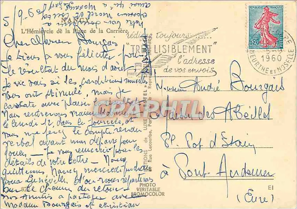 L'Hémicycle de la Place de la Carrière — Nancy — Editora Estel - Verso