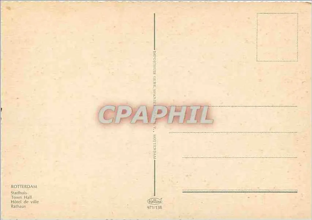 रॉटरडैम — शहर का भवन — 971/138 - पीछे